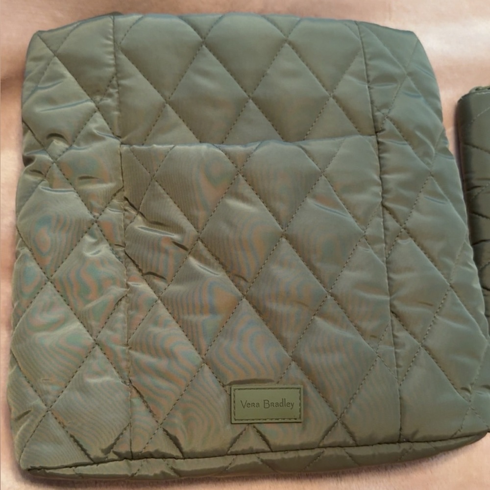 Vera Bradley Olive Quilted Tote